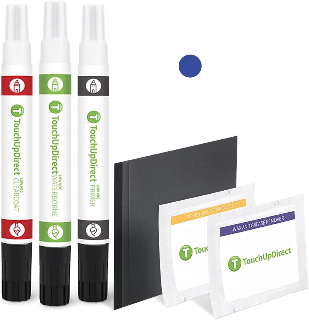 TouchUpDirect Blue Eclipse Metallic Car Touch Up Paint Combo