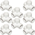 1-1/2 Tee PVC Fitting 4 Way Elbow Connector - Secure 90 Furniture