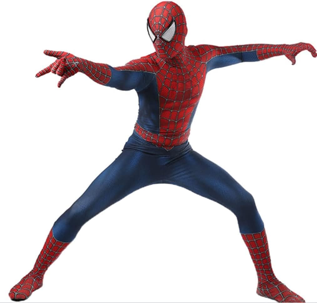 Adult Halloween Superhero Costume 3D Spandex Bodysuit with Mask