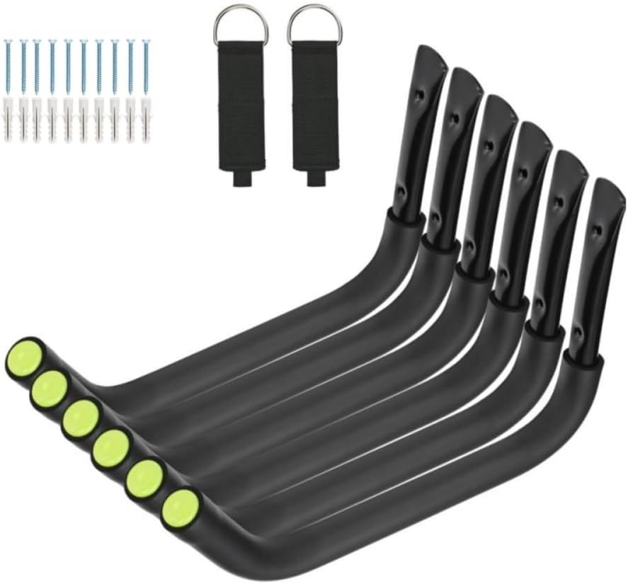6 Pack Heavy Duty Kayak Rack Hooks by Aweilan