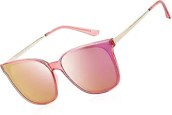 DUCO Retro Round Sunglasses for Women with UV400 Protection