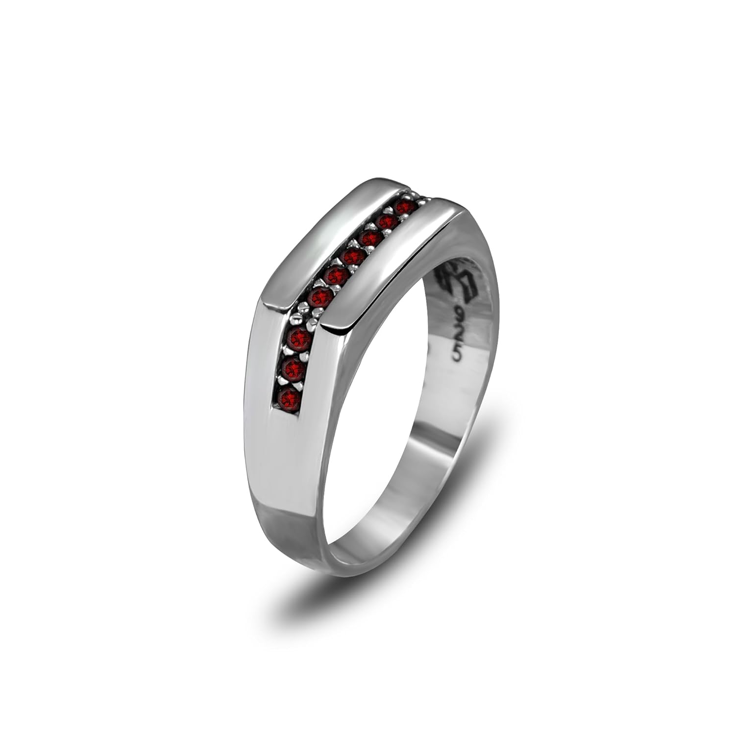 925 Sterling Silver Men's Ring - Elegant Engagement & Wedding Band