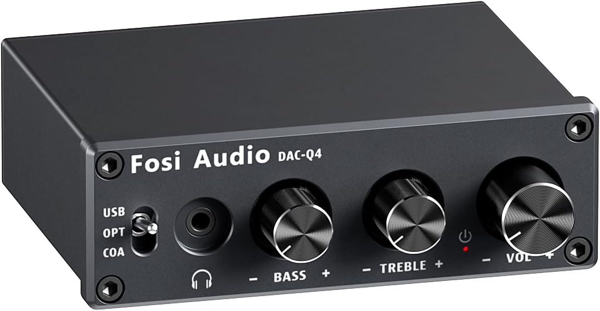 Fosi Audio Q4 DAC Headphone Amp for Superior Sound Quality