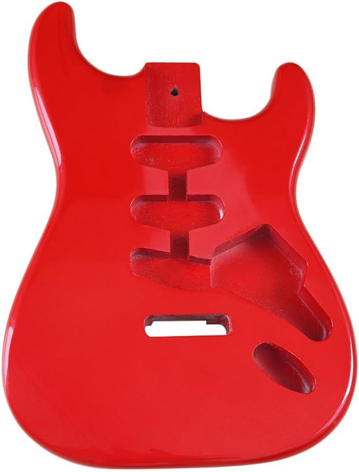 Fender Strat DIY Guitar Body in Poplar Red