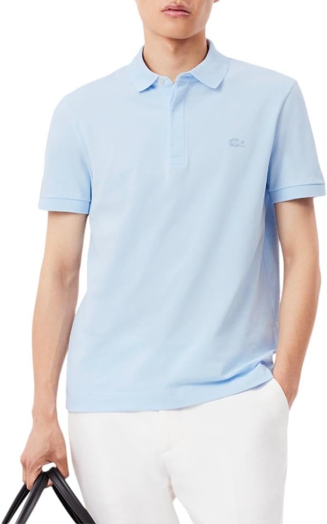 Lacoste Men's Stretch Cotton Paris Polo for Stylish Comfort