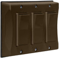 Hubbell-Bell 5129-2 3-Gang Weatherproof Decorator Switch Cover