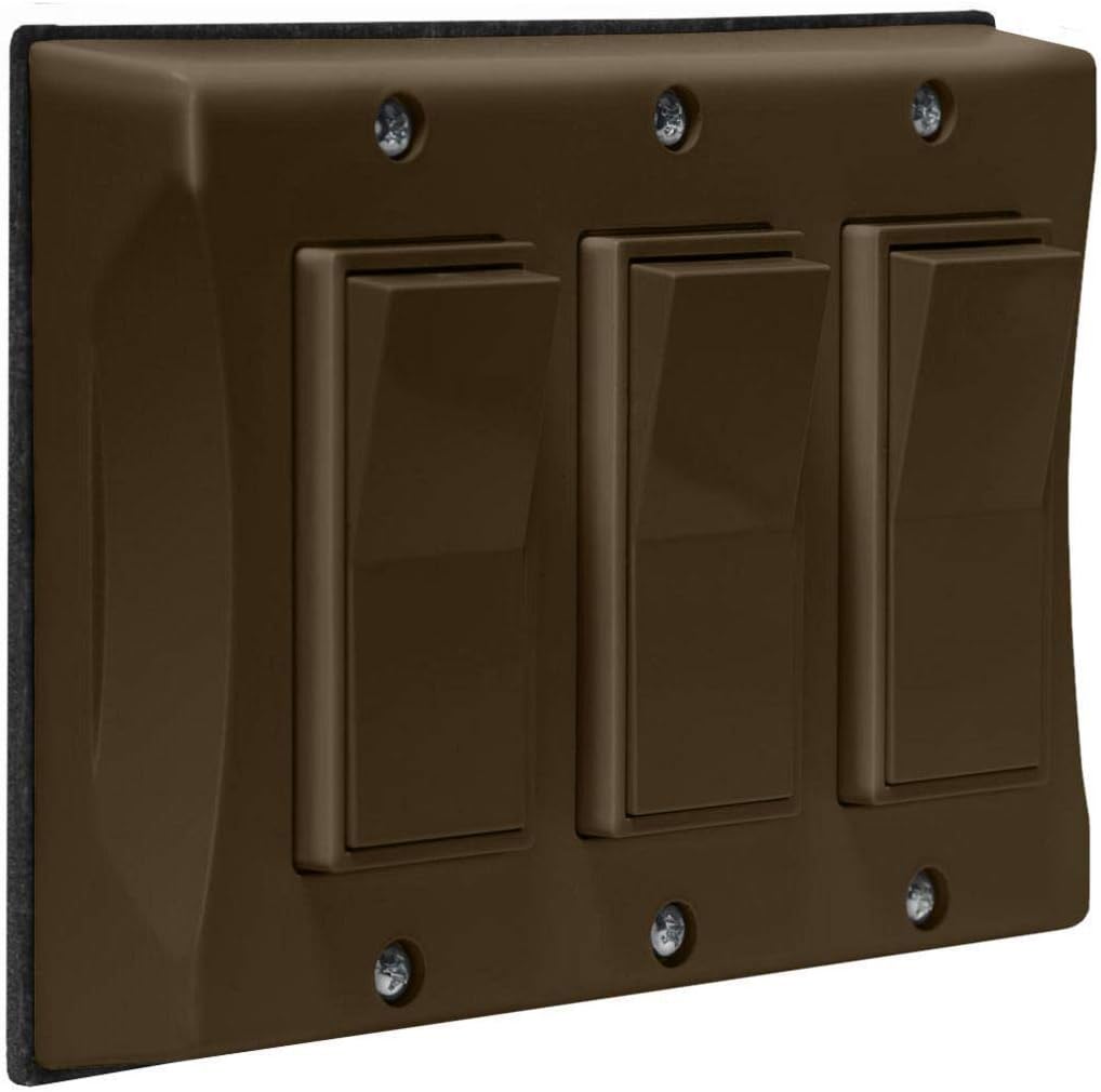 Hubbell-Bell 3-Gang Weatherproof Cover for Vertical Switches