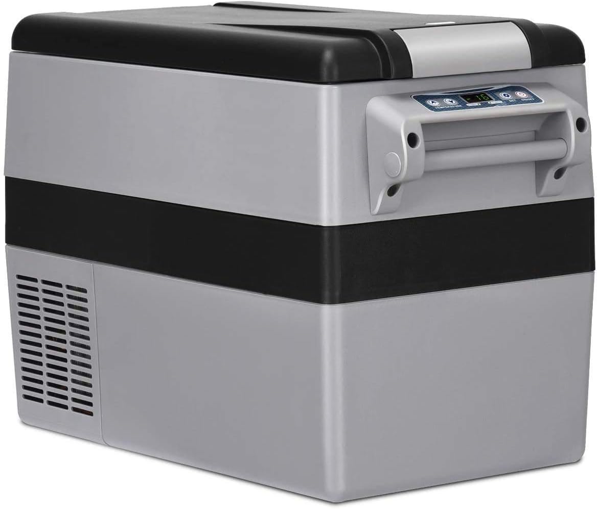 COSTWAY 44-Quart Electric Car Refrigerator for Travel and Camping