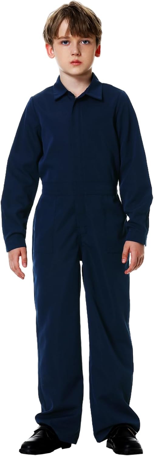 AOBUTE Kids Halloween Jumpsuit for Boys 3-14 Years with Pockets
