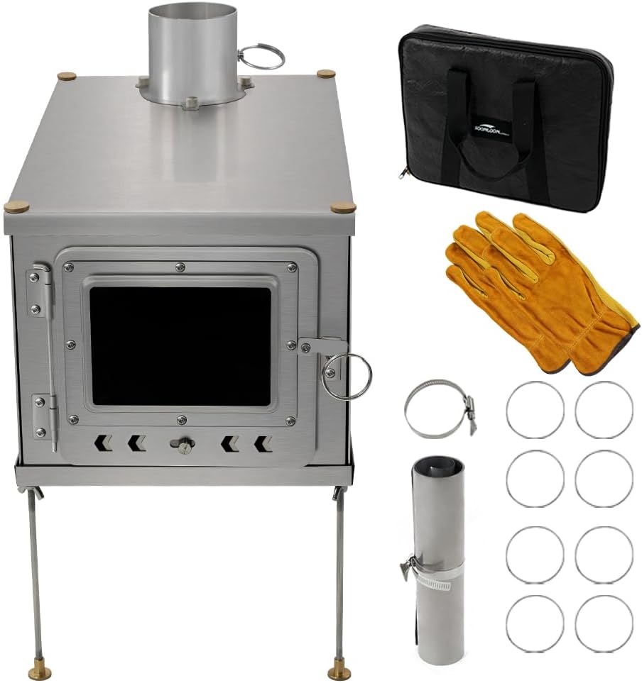 Ultra-light Titanium Wood Stove - Soomloom