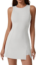 Activewear QINSEN Women's Tennis Dress with Integrated Shorts