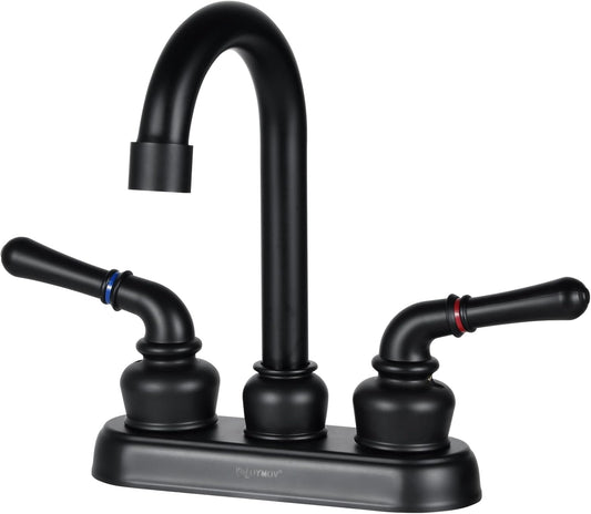 RV Bathroom Sink Faucet Matte Black for Easy Replacement
