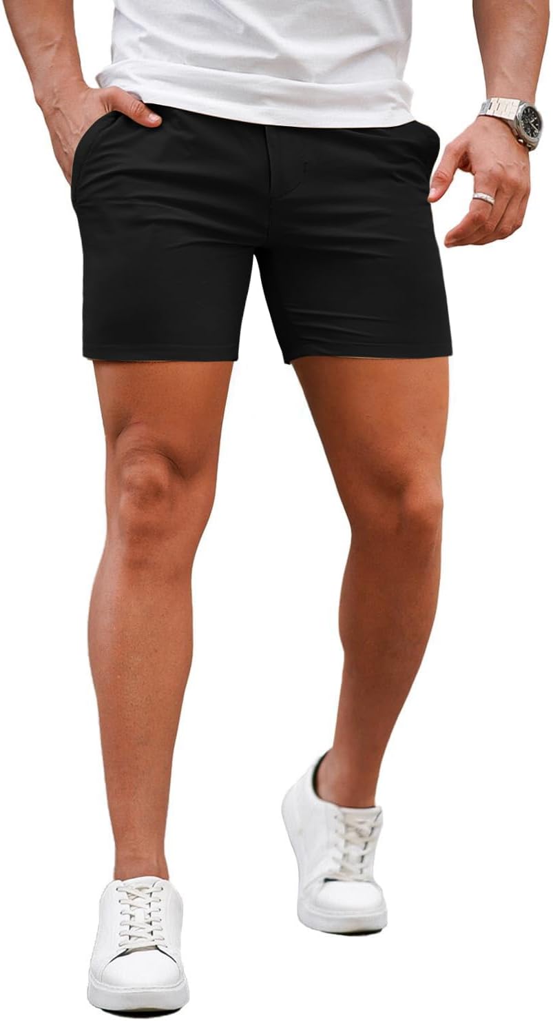 GINGTTO Mens Slim Fit Shorts for Comfort and Style