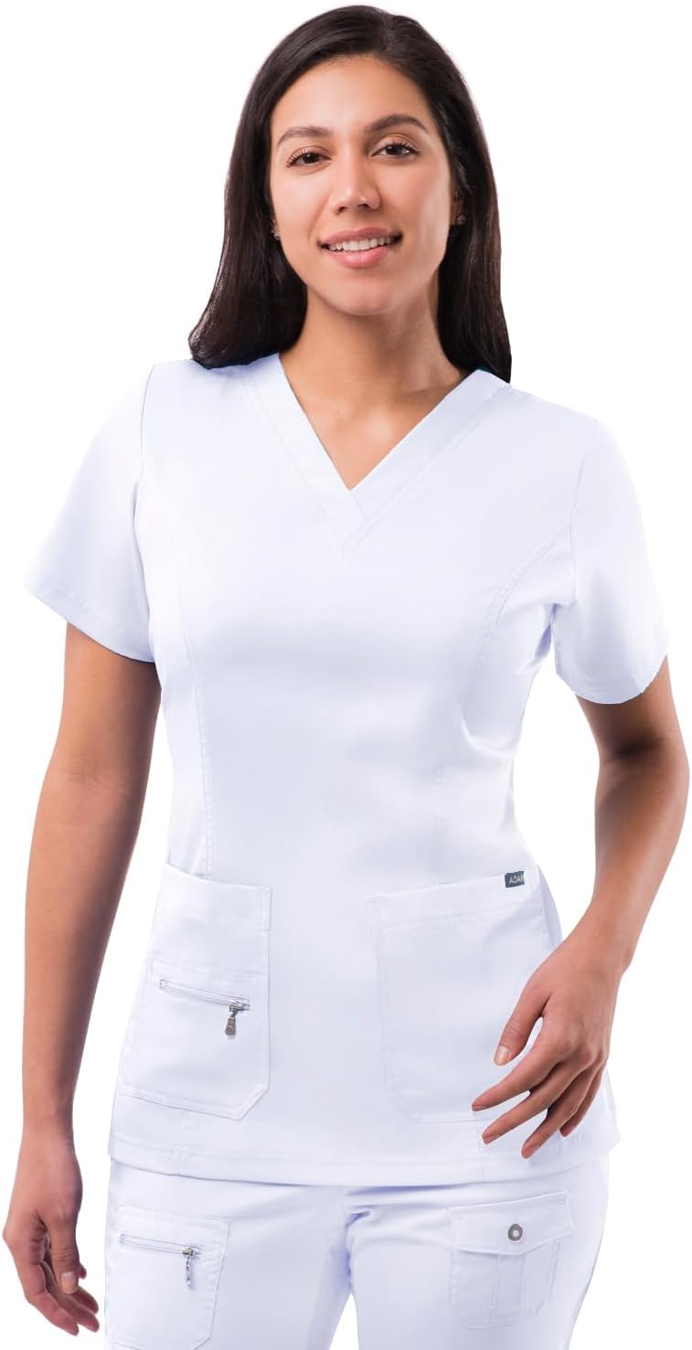 Elevated V-Neck Scrub Top for Women - Professional Comfort