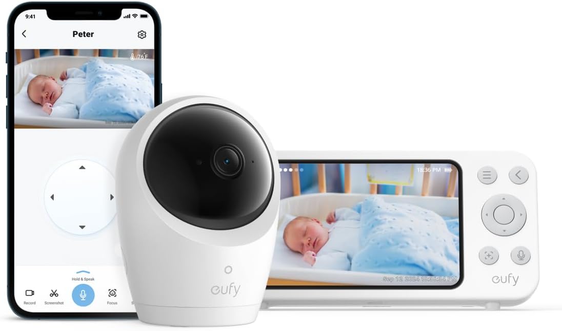eufy Baby Monitor E20: 2K HD, Hybrid Wi-Fi, Smart Control