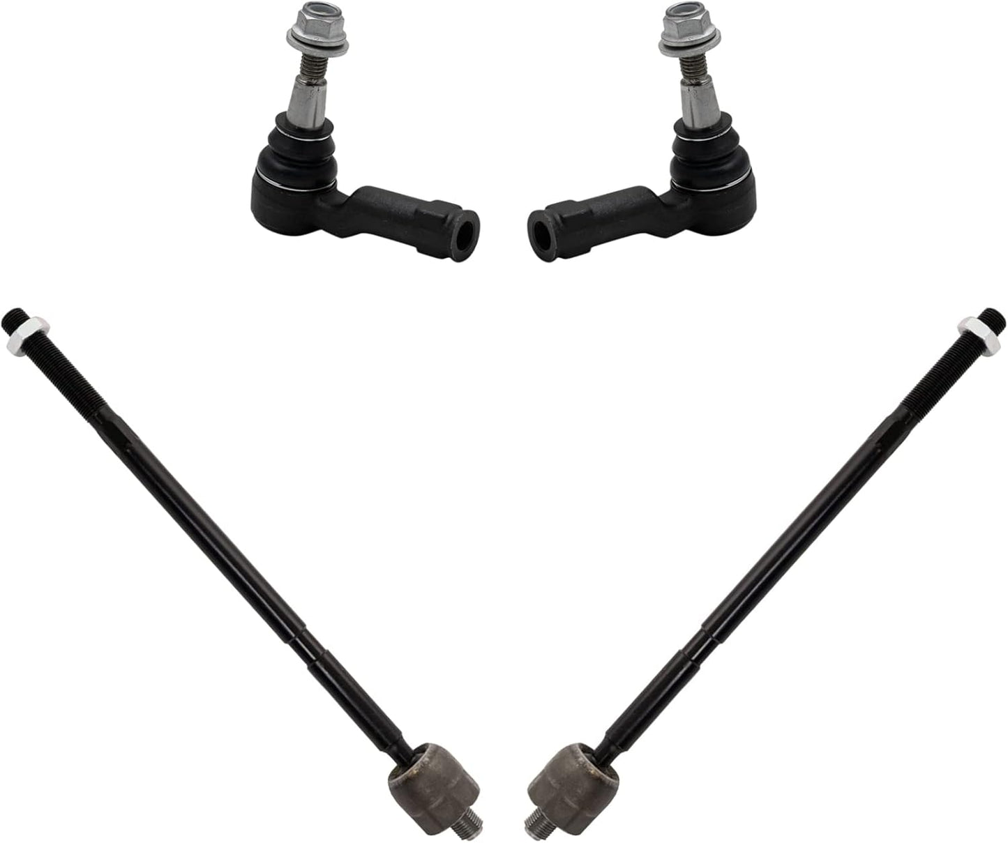 TRQ Front Inner and Outer Tie Rod Set for Range Rover Sport
