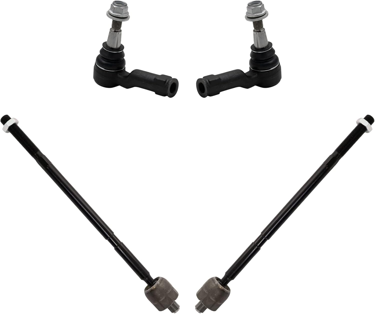 TRQ Front Inner and Outer Tie Rod Set for Range Rover Sport