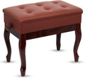 5 CORE Piano Bench with Storage - Adjustable Height and Comfort