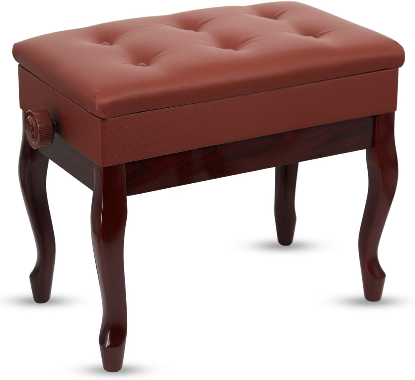 5 CORE Piano Bench with Storage - Adjustable Height and Comfort