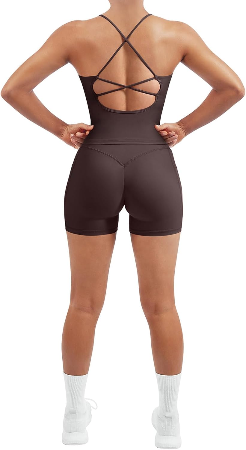 SUUKSESS Women 2 Piece Workout Sets for Gym and Fitness