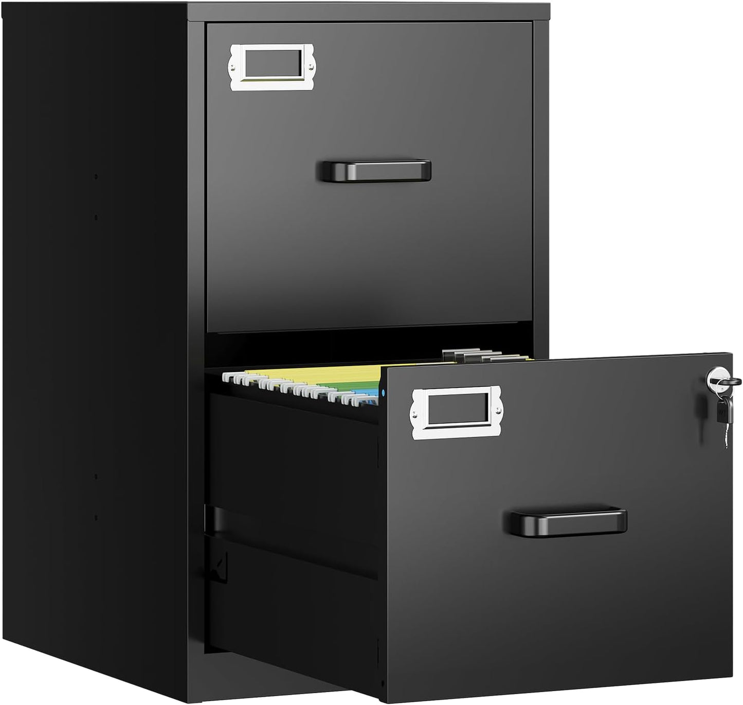 2 Drawer File Cabinet with Lock for Home Office Organization
