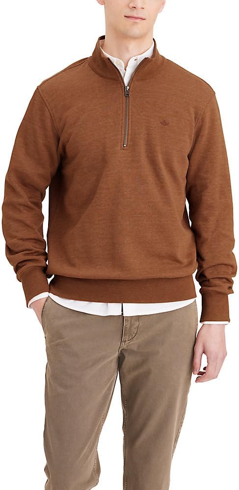 Dockers Regular Fit 1/4 Zip Fleece: Warmth & Style