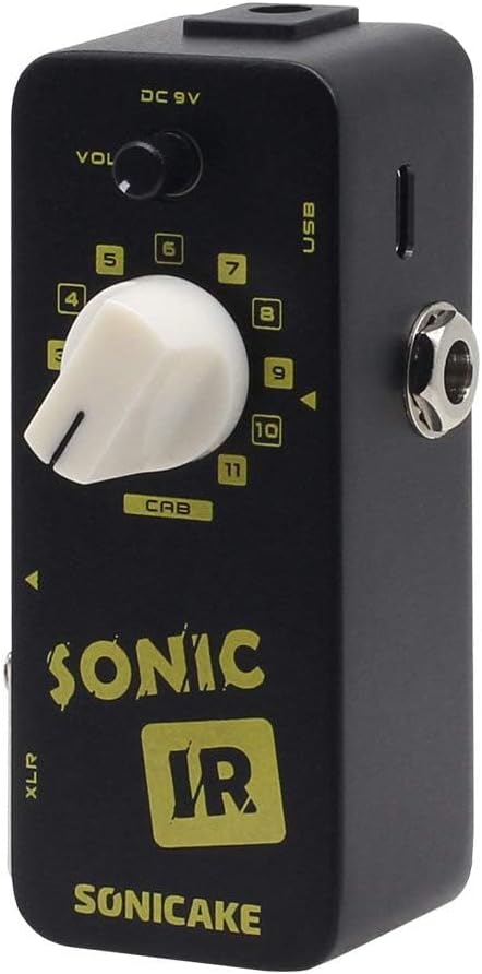 SONICAKE IR Pedal Speaker Cabinet Simulator for Guitar Effects