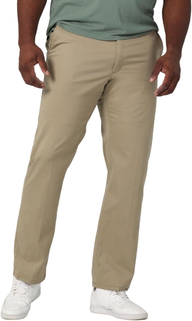 Lee Men's Big & Tall Extreme Motion Flat Front Pants for Comfort