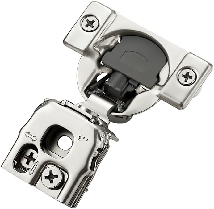 50 Pack 1 Inch Overlay Soft Close Hinges for Kitchen Cabinets