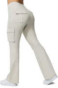 Yoga Flare Leggings High Waisted Bootcut Pants - 6 Pocket Cargo Style