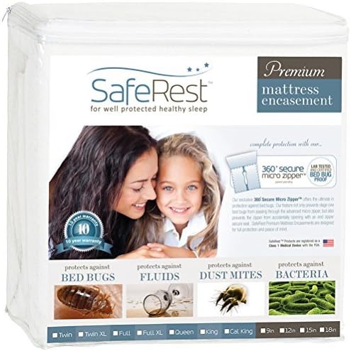 SafeRest Zippered Mattress Protector for King Size Beds