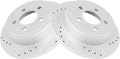 TRQ Rear Performance Brake Rotors Set Compatible with 2003-07 Jeep