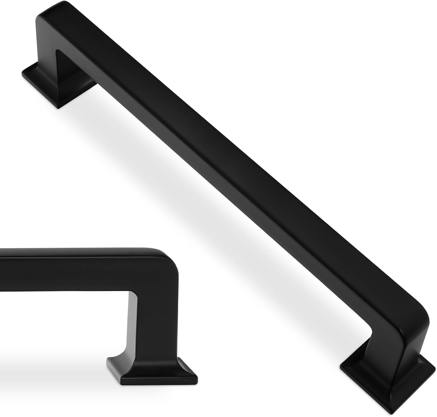 20 Pack 5 Inch Matte Black Kitchen Cabinet Handles for Modern Homes