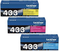 Brother TN433C TN433M TN433Y Color Toner Cartridge Set - High Yield