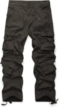 Men's Cotton Cargo Work Pants Baggy Camo - 8 Pockets