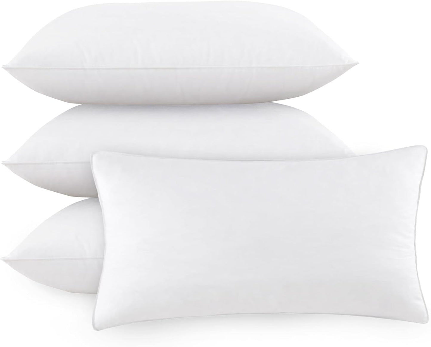 12x20 Pillow Inserts Soft Feather Set of 4 for Indoor Use