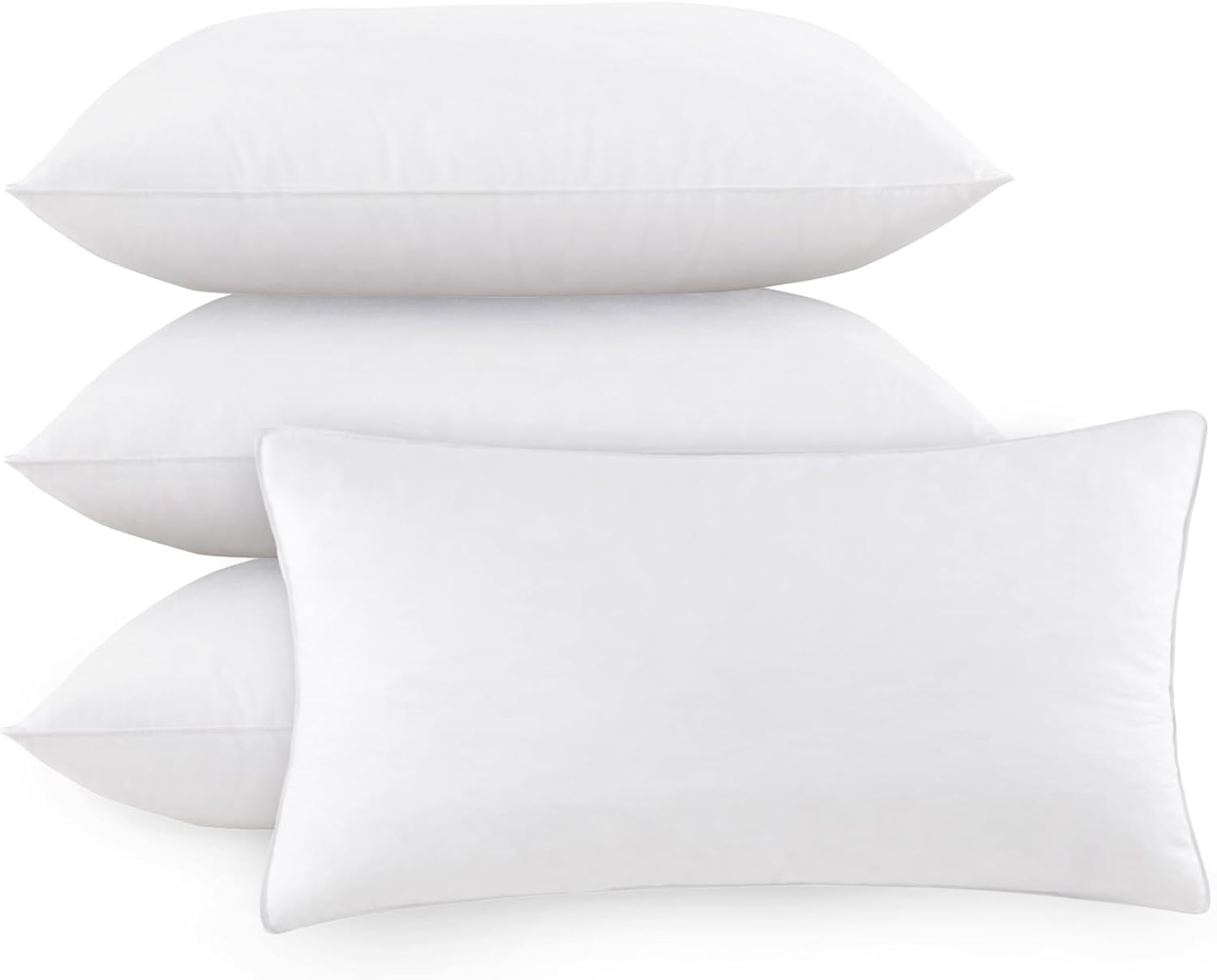 12x20 Pillow Inserts Soft Feather Set of 4 for Indoor Use
