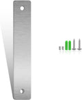 28 in Stainless Steel Floating Address Numbers - Brushed Silver Modern