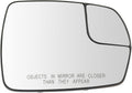 TRQ Passenger Side Mirror Glass with Backing Plate Spotter Convex