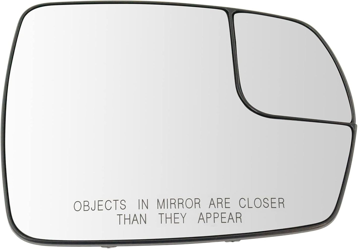 TRQ Passenger Side Mirror Glass with Backing Plate for Ford Edge