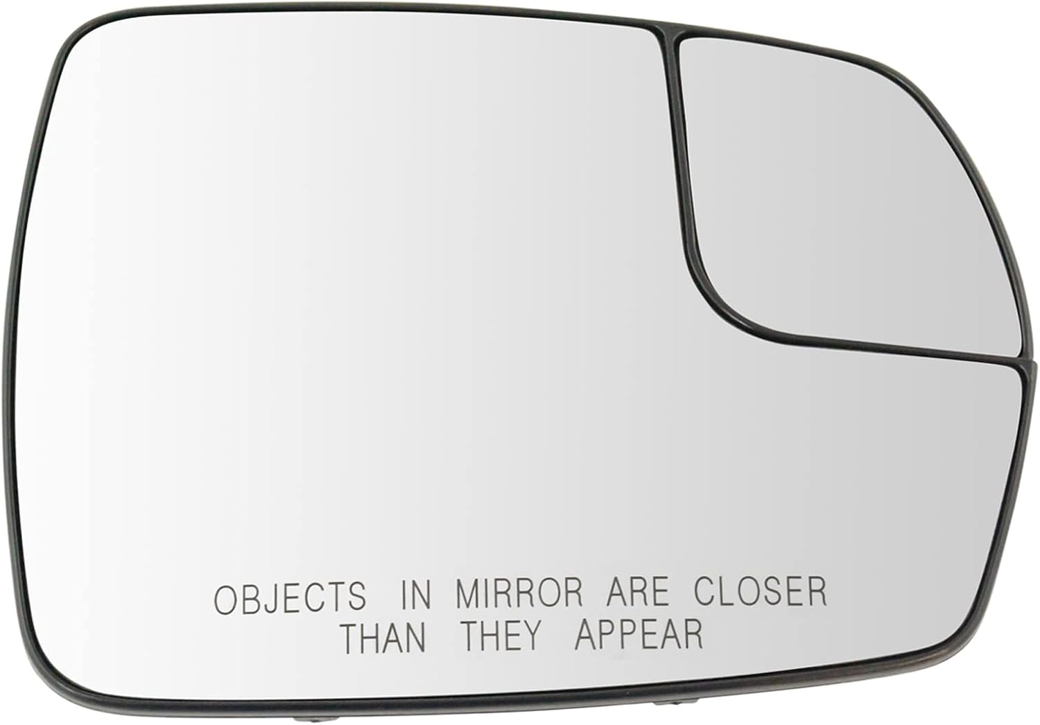 TRQ Passenger Side Mirror Glass with Backing Plate for Ford Edge