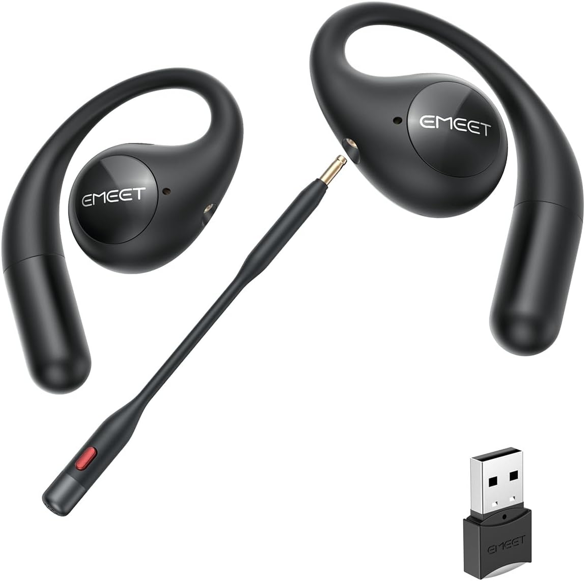 EMEET Airflow Open Ear Headphones: Zoom Certified, Noise Cancelling