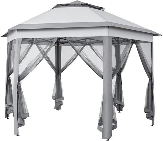 Yaheetech 13x13 Hexagonal Outdoor Gazebo for All Seasons
