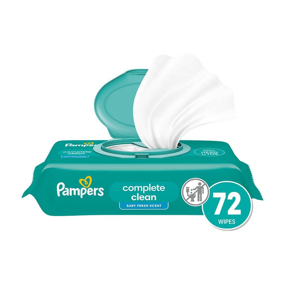 Pampers Complete Clean Baby Wipes - 72 Scented Wipes