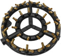 Propane Jet Burner with 44 Brass Tips - High Heat Output for Woks