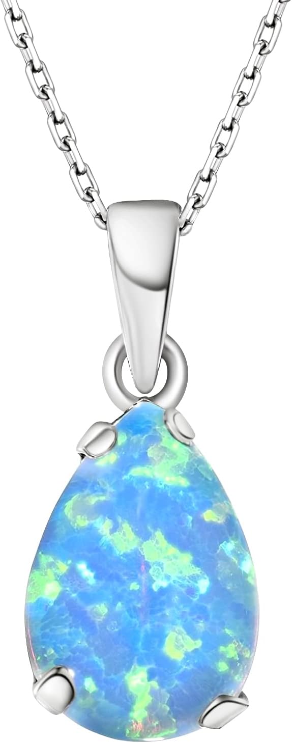 925 Sterling Silver Gemstone Necklace for Women - Elegant Gift