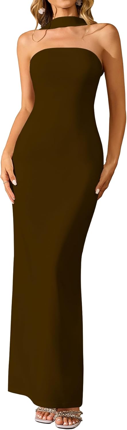 Elegant Summer Bodycon Maxi Dress for Women - Perfect for Weddings