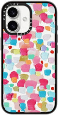 Magenta Confetti Compact iPhone 16 Case - Slim 4 ft. Protection