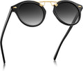 Small Face Acetate Polarized Sunglasses for Women - Retro Double