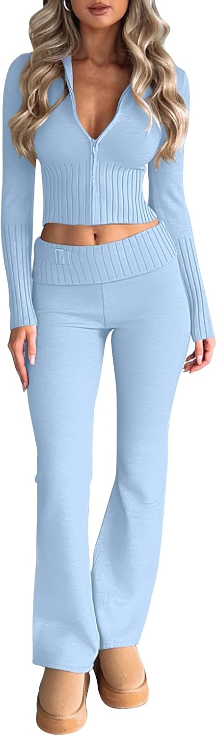 LILLUSORY Women's 2 Piece Knit Sets for Stylish Comfort